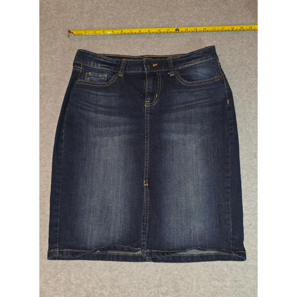 Gap Denim Skirt Dark Wash Stretch Womens Size 4/27 Pencil Casual